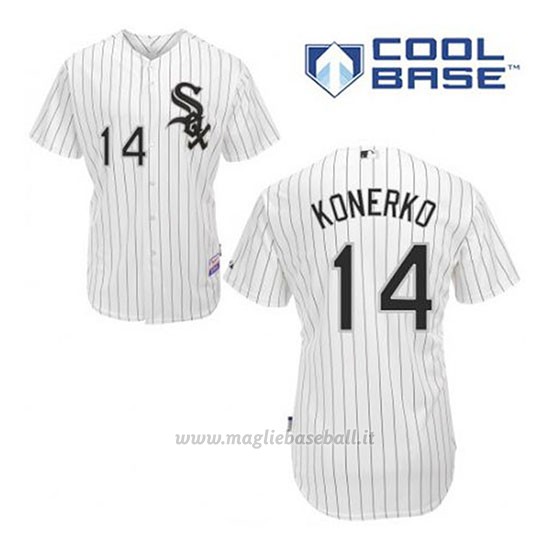 Maglia Baseball Uomo Chicago White Sox Paul Konerko 14 Bianco 1ªCool Base